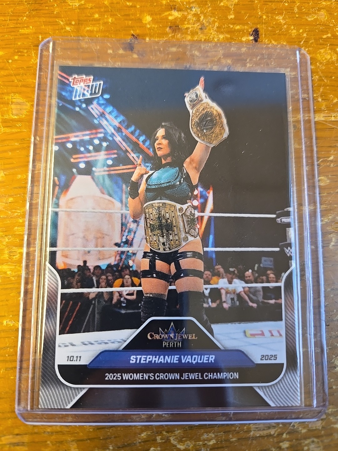2025 Topps Now WWE Stephanie Vaquer #109 Crown Jewel