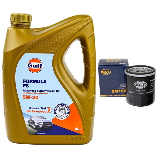 MotoröL Set Gulf Formula FS 5W-30 4 Liter + ÖLfilter FüR Suzuki Vitara Toyota-image