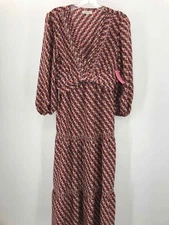Pre-Owned Max Studio Tan Size Medium Maxi Long Sleeve Dress