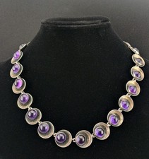 Collier Sterling Silber 925 Design N.E. FROM Niels Erik Dänemark Amethyst Kette