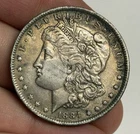 AU 1884-O Morgan Silver Dollar (all original) U.S. $1 Toned Almost UNC