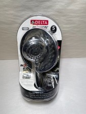 New Sealed Delta In2ition 2 In 1 Shower Head 5 Settings 2 GPM Chrome 75584D