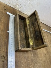 ancien plumier boîte Rangement écolier en bois Outil bureau d’école Réf 26/4105