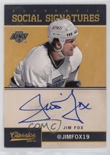 2012-13 Panini Classics Signatures Social Signatures Jim Fox #SS-FOX Auto