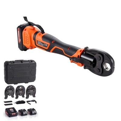 Uimoso 18V Electric Press Tool Crimping Tool Kit for Copper Pipes 1/2'', 3/4'', 1''