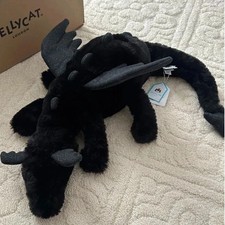 50cm Onyx Dragon Plush Black Jellycat - RETIRED RARE - WITH TAGS Gifts