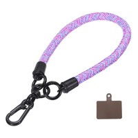 Handy SchlüSselband Universal Polyester Handgelenkband Lila Regenbogen 1 Pack