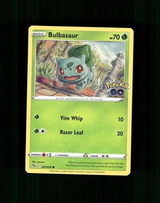 Bulbasaur 001/078 Common Pokemon GO Pokemon Near Mint