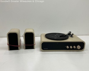 Crosley Turntable & Speaker Set - No Power Cord - Untested