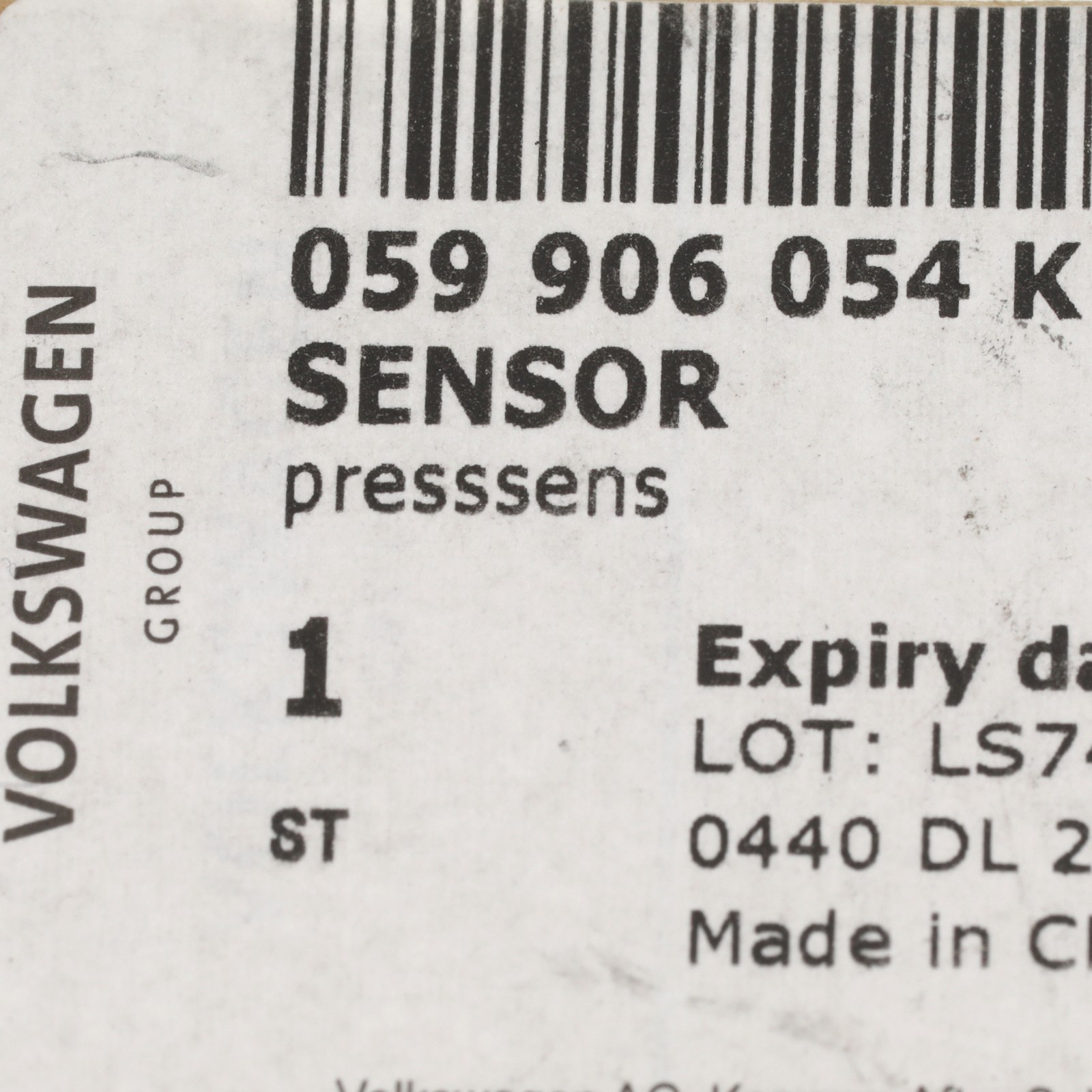 Genuine Lamborghini Air Intake Manifold Pressure Sensor 059906054K NEW OEM