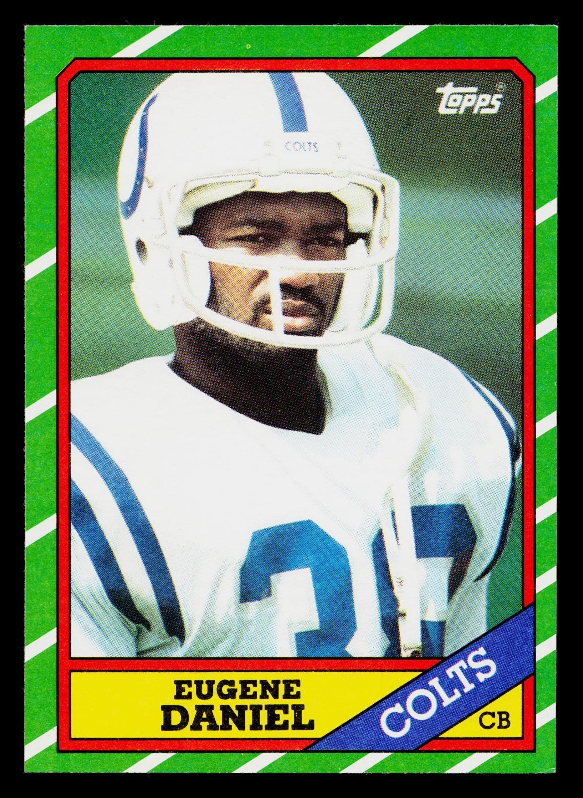 1986 Topps - Eugene Daniel #323 NFL Football Card Balitirmore Colts