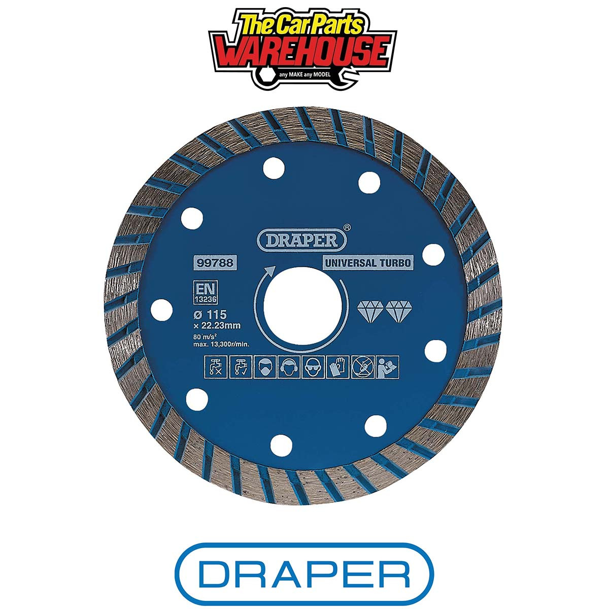 Draper 99788 Turbo Diamond Blade 115mm