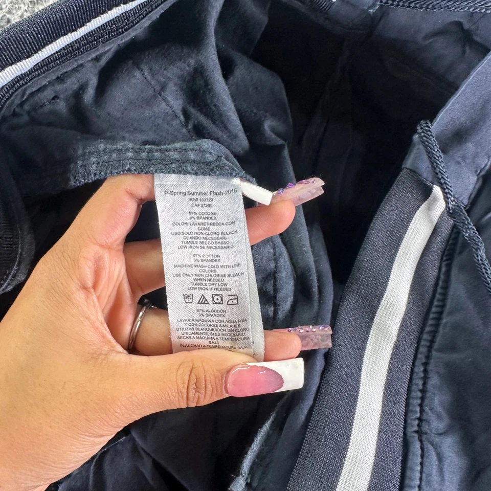 Pantalones de chándal Armani Exchange para hombre talla 38 azul marino algodón elástico ajuste cónico Foto 4 de 4