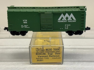 N Scale Kadee Micro Trains MTL 20201 Vermont Railway VTR 401 Boxcar