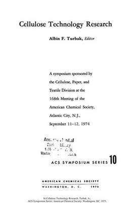 Zellulose Technologie Research Hardcover