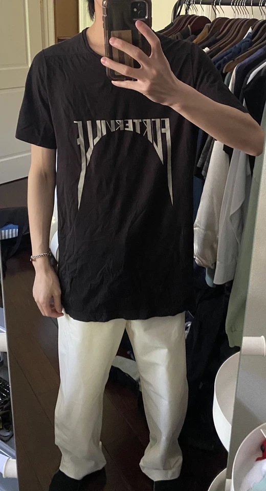 Camiseta Rick Owens Porterville nível FW24 - Imagem 3 de 4