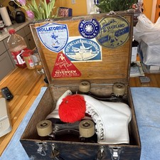 Chicago Roller Skate Co Vintage Made In The USA Size 4 Women With Very Cool Box
