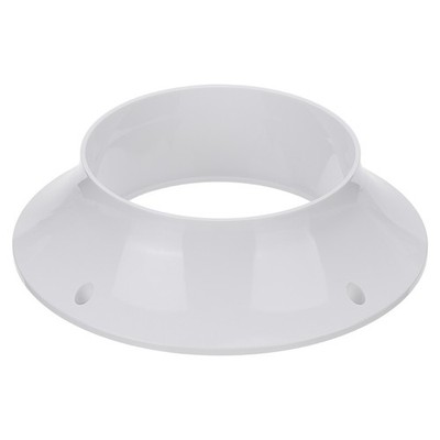 Duct Connector Flange 4'' Round PVC Flange Adapter, White