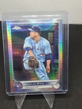 2022 Topps Chrome Base Prism Refractor #122 Hyun-Jin Ryu - Toronto Blue Jays