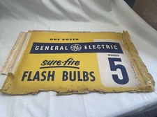 Vintage GE Sure-Fire  PowerMite Flashbulbs Paper Packaging