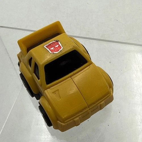 Transformers G1 Minibot Cliff Jumper YELLOW 1984 Action Figure W/ Sticker
