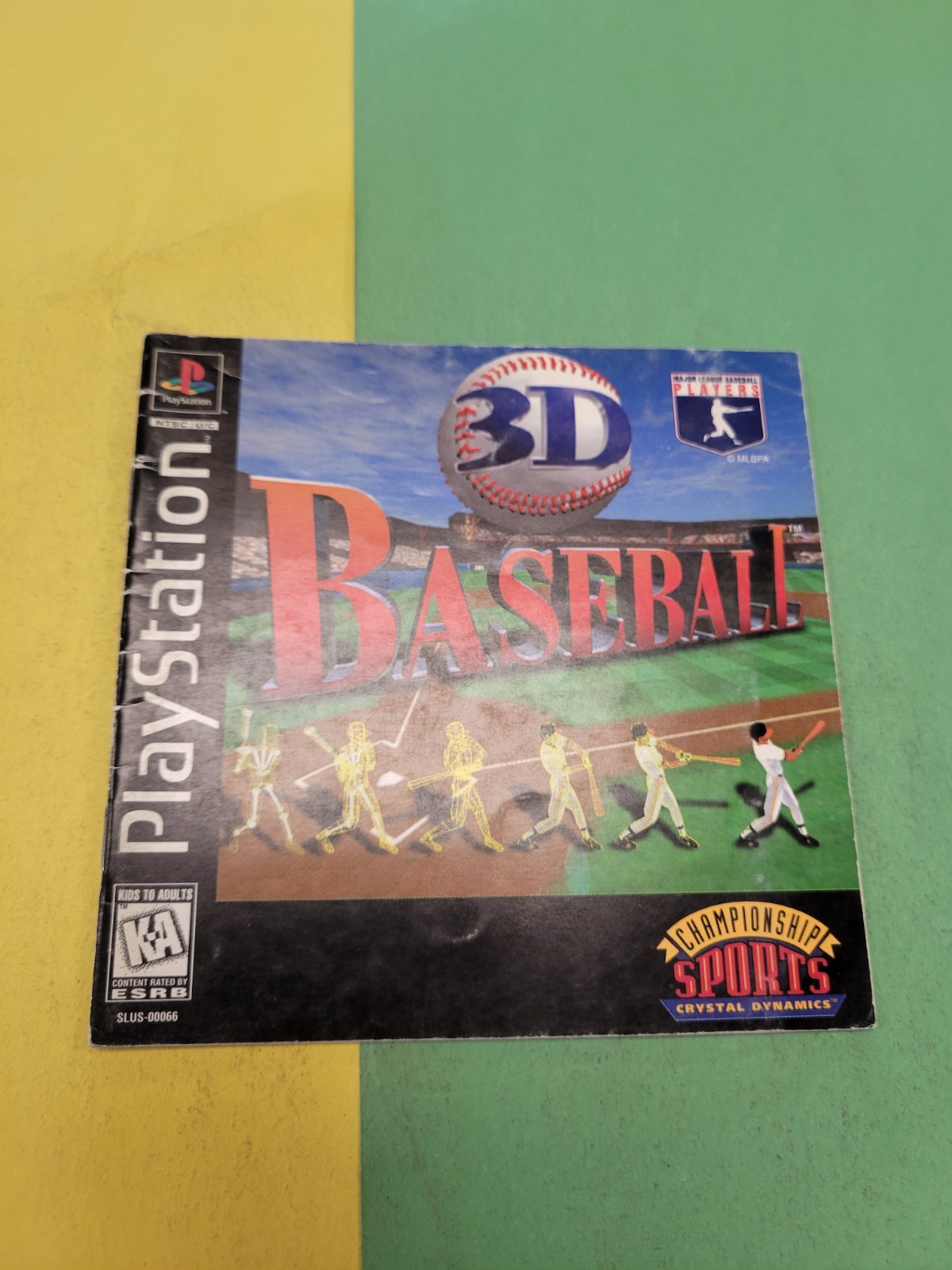 PlayStation 1 PS1 Manual Only 3D Baseball 