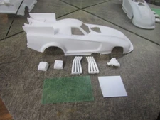 NEW 1/24 3D PRINTED GEN 6 CHARGER HELLCAT FUNNY CAR SLOT CAR BODY. FREE SHIP.