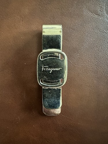 Salvatore Ferragamo Silver-Plated Money Bill Clip