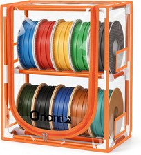 Filament Storage Box, 2 Tier 3D Printer Filament Storage Rack with Transparent D
