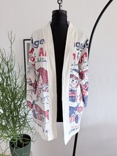 Poncho Kimono Jacke Baumwolle Gr. 36/38 M auf...