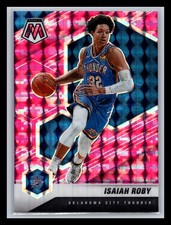 Isaiah Roby Oklahoma City Thunder 2020-21 Panini Mosaic #24 Mosaic Camo Pink