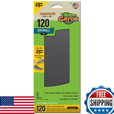 Gator 7158 Hook And Loop Fine 120-Grit Drywall Sheet Sandpaper 4.5 X 10.5 Inch