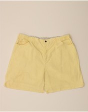 LEE Womens High Waist Casual Shorts US 24 4XL W38 Yellow Cotton BR03