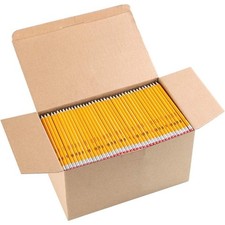 Wood Cased 2 HB Pencils Yellow Pre-sharpened Bulk Pack of 1000 Pencils