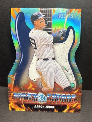 #ad 2026 Bowman #PC 1 Aaron Judge Power Chords Aqua Refractor # 125 $24.99