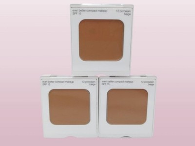 CLINIQUE EVEN BETTER COMPACT MAKEUP SPF 15 #12 PORCELAIN BEIGE BLISTER PACK 3PCS