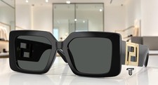 VERSACE VE4505U GB1 87 Black Dark Grey 55 mm Women's Sunglasses