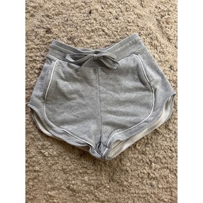 JoyLab Womens Heather Gray Dolphin Athletic Shorts XS French Terry Drawstring