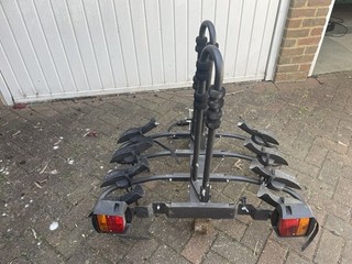Halfords Advanced 4 Bike Carrier Rear Cycle Rack Tow Bar Mounted