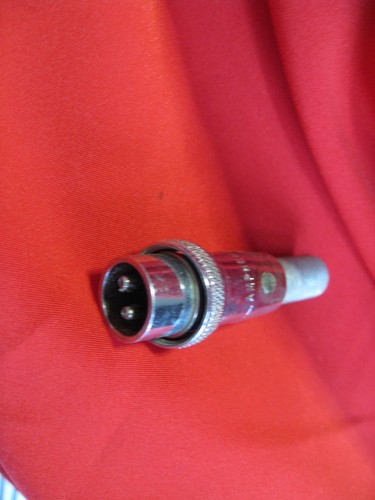 AMPHENOL WPI 80-MC2M 2 PIN OFF-SET MICROPHONE PLUG COLLINS HEATHKIT BROWNING U