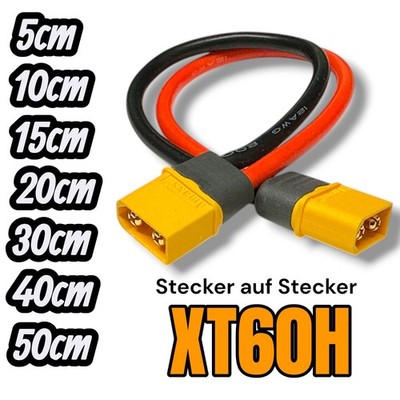   XT60H Stecker auf Stecker Verlängerungskabel Adapterkabel AWG12 5-300cm XT60  