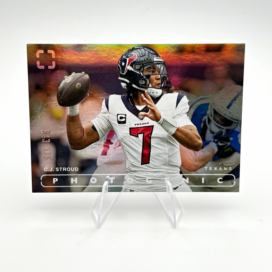 2024 Panini Photogenic C.J. Stroud #45 Silver /175 Houston Texans