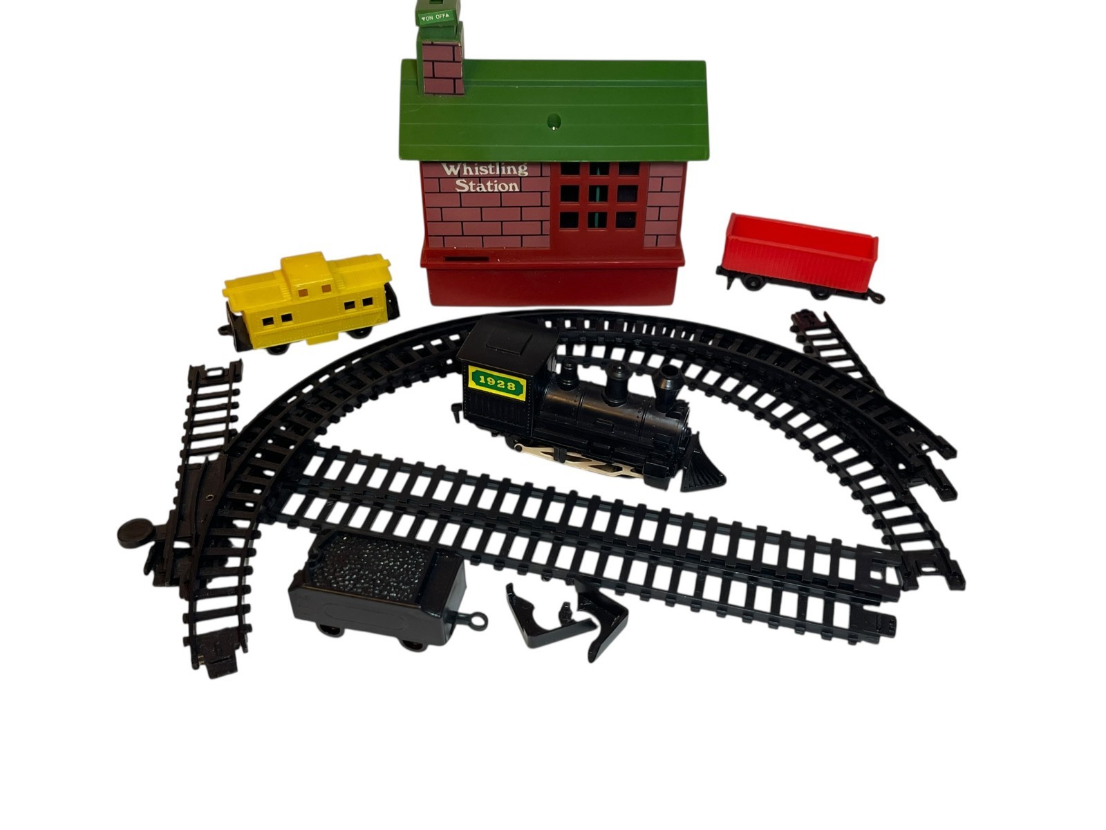 Vintage 1970's HONG KONG Whistling Station 1928 TRAIN SET/CO