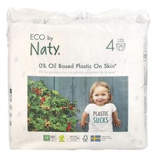 Eco Diaper, Size 4, 15-40 lbs 7-18 kg , 26 Diapers