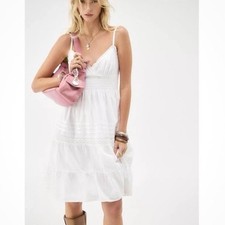  (£49) Kimchi Blue At Urban Outfitters White Broderie Dress Size XL (16)