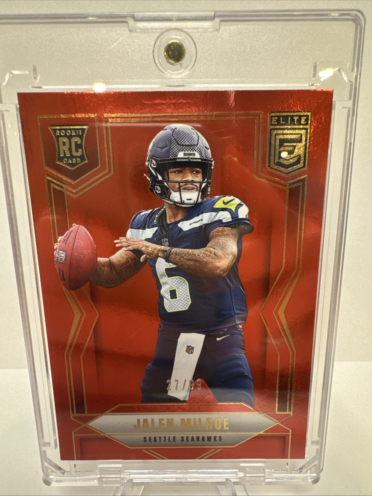 Jalen Milroe 2025 Donruss Elite #131 Red #/99