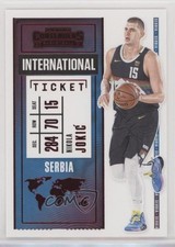 2020-21 Panini Contenders International Ticket Red Nikola Jokic #27 1i3i