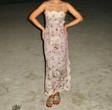 BNWT ZIMMERMANN ACACIA SCALLOP Midi Dress size 1