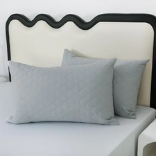 2 pieces of set quilted waterproof breathable pillow cases cover
