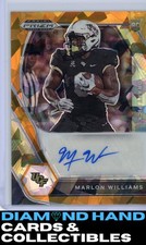 2021 Panini Prizm Draft Picks #DPA-MWI Marlon Williams Draft Picks Auto